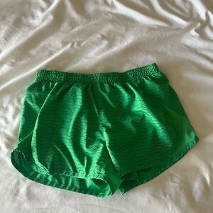 Nike Green Wave Pattern Athletic Shorts